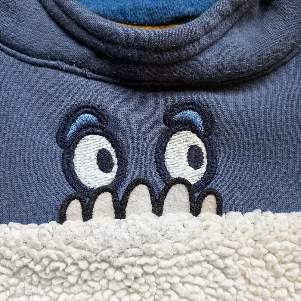 Oshkosh-b-gosh Blue and Navy Monster Hoodie